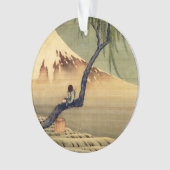 北斎ボーイビュー山富士日本のヴィンテージ オーナメント (正面)