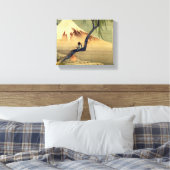 北斎ボーイビュー山富士日本のヴィンテージ キャンバスプリント (インサイチュ (寝室))