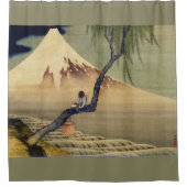 北斎ボーイビュー山富士日本のヴィンテージ シャワーカーテン (正面)