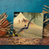 北斎ボーイビュー山富士日本のヴィンテージ フォトプラーク (側面)