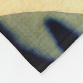 北斎ボーイビュー山富士日本のヴィンテージ フリースブランケット (角)