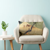 北斎ボーイビュー山富士日本のヴィンテージ ランバークッション (椅子)