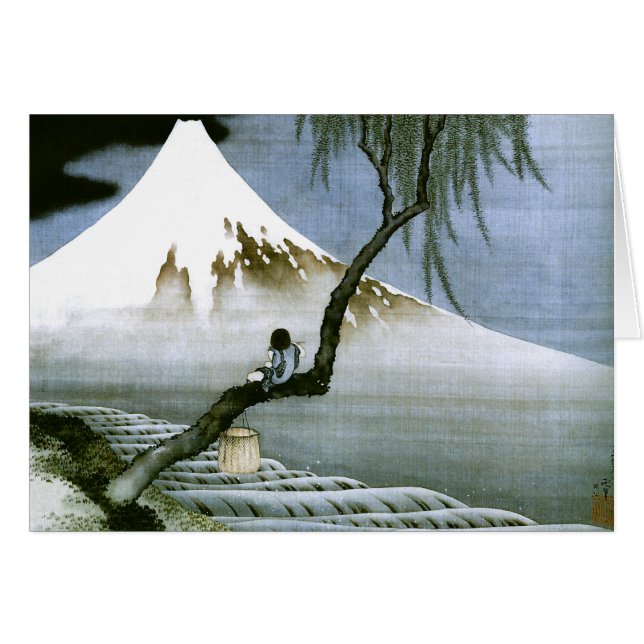 北斎ボーイ&富士山ファインアート (正面横)