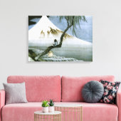 北斎ボーイ&富士山ファインアート キャンバスプリント (インサイチュ (リビング))