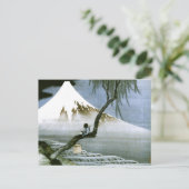 北斎ボーイ&富士山ファインアート ポストカード (スタンド正面)