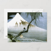 北斎ボーイ&富士山ファインアート ポストカード (正面/裏面)