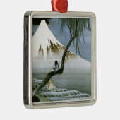 北斎ボーイ&富士山ファインアート メタルオーナメント (右)