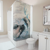 北斎マウンテンストリーム シャワーカーテン (インサイチュ)