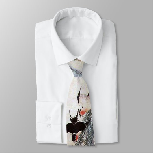 北斎ヤナギ・ツバメ ネクタイ (タイ)