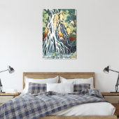 北斎切振の滝 キャンバスプリント (インサイチュ (寝室))