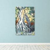 北斎切振の滝 キャンバスプリント (インサイチュ (ウッドフロア))