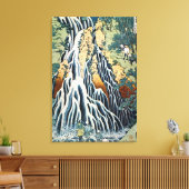 北斎切振の滝 キャンバスプリント (インサイチュ (リビング))