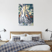 北斎切振滝山黒神、下野市 キャンバスプリント (インサイチュ (寝室))