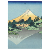 北斎山富士が河口湖で反射 クリップボード (裏面)