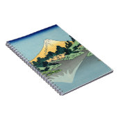 北斎山富士が河口湖で反射 ノートブック (右側)