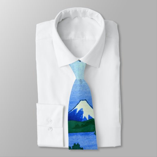 北斎御殿山ヒル北斎さくらんぼブロッサムファインアート ネクタイ (タイ)