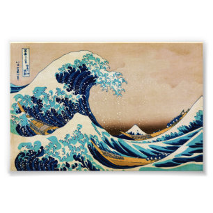 北斎撮素晴らし影プリントによる日本のWAVE フォトプリント