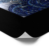 北斎日本のアートのポスター後の津波 ポスター (角)