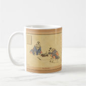 北斎日本のアートワーク コーヒーマグカップ (左)