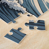 北斎日本の波 ジグソーパズル (側面)