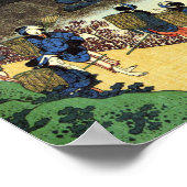 北斎日本の美術 – 日本クール風景図 ポスター (角)