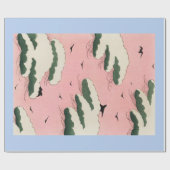 北斎日本の鳥雲包み紙 ラッピングペーパー (フラット)