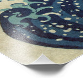 北斎最高のの最大・質素晴らし「波」 フォトプリント            (角)