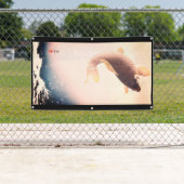 北斎木日本の版プリント魚の旗 横断幕 (インサイチュ)