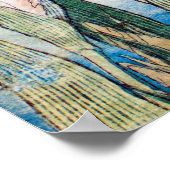 北斎杜若ときりぎりす,北斎アイリスとグラスパー ポスター (角)