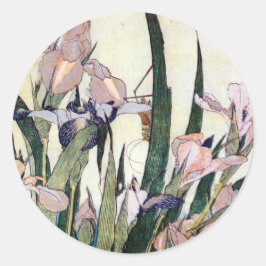 北斎杜若ときりぎりす,北斎アイリスとグラスパー ラウンドシール