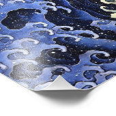 北斎波フェミニンヴィンテージ日本のファインアート フォトプリント            (角)