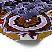 北斎波フェミニン北斎ファインアート ポスター (角)