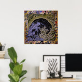 北斎波フェミニン北斎ファインアート ポスター (ホームオフィス)