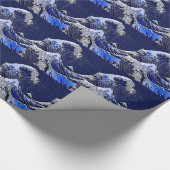 北斎波素晴らしクロムカーボンの外観 ラッピングペーパー (角)