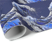 北斎波素晴らしクロムカーボンの外観 ラッピングペーパー (ロールコーナー)