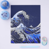 北斎波素晴らしクロム炭素繊維スタイル チラシ (シングル)