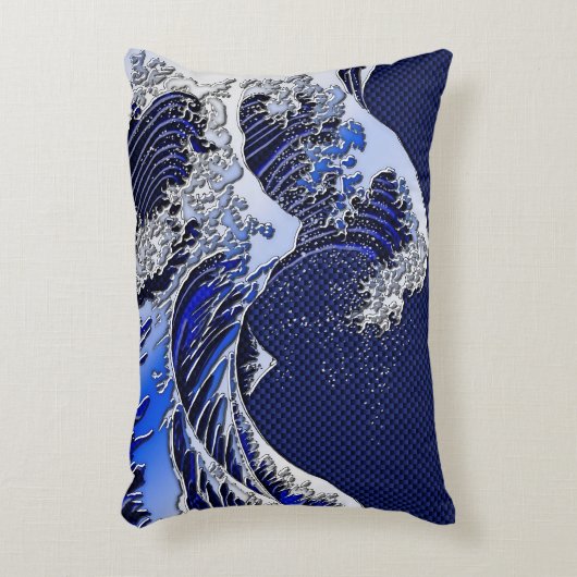 北斎波素晴らしスタイル アクセントクッション (正面(垂直))