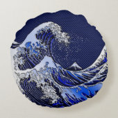 北斎波素晴らしスタイル ラウンドクッション (裏面)