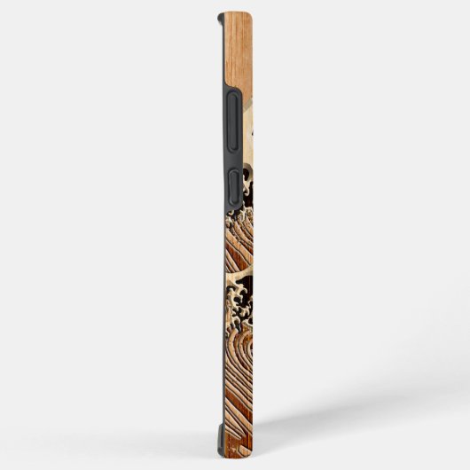 北斎波素晴らし竹材入りスタイル SAMSUNG GALAXYケース (右側面)