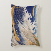 北斎海波浪シーボート アクセントクッション (正面(垂直))