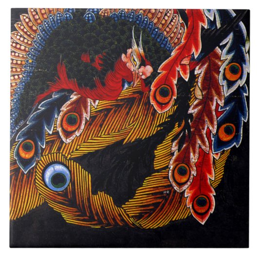 北斎瓦 タイル (正面)