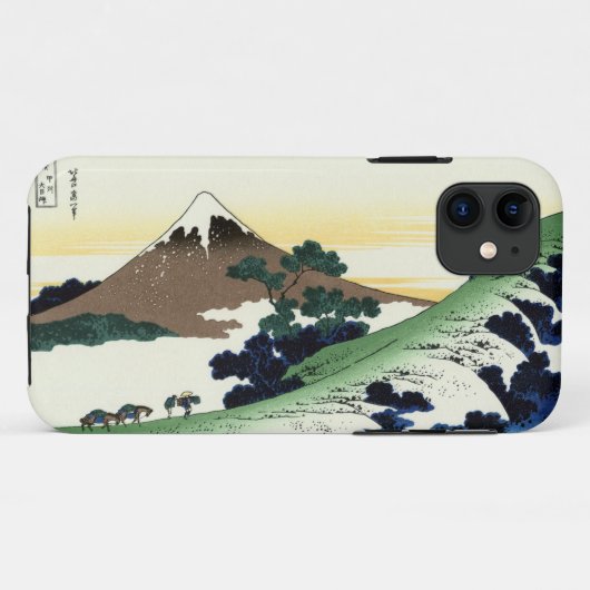 北斎稲目より甲州犬目峠,北斎富士山を望む Case-Mate iPhoneケース (裏面(横))
