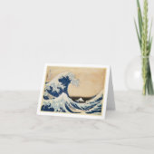 北斎素晴らしによる神奈川の波 カード (正面)