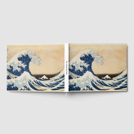 北斎素晴らしによる神奈川の波 ゲストブック (全面)