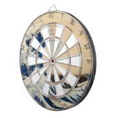 北斎素晴らしによる神奈川の波 ダーツボード (正面右)