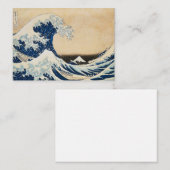 北斎素晴らしによる神奈川の波 ノートカード (正面/裏面)