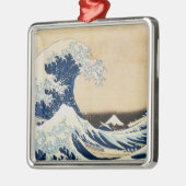 北斎素晴らしによる神奈川の波 メタルオーナメント (左)