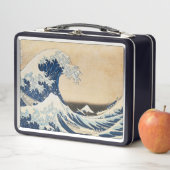 北斎素晴らしによる神奈川の波 メタルランチボックス (インサイチュ)