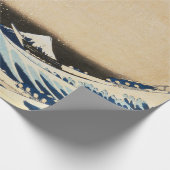 北斎素晴らしによる神奈川の波 ラッピングペーパー (角)