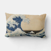 北斎素晴らしによる神奈川の波 ランバークッション (裏面)